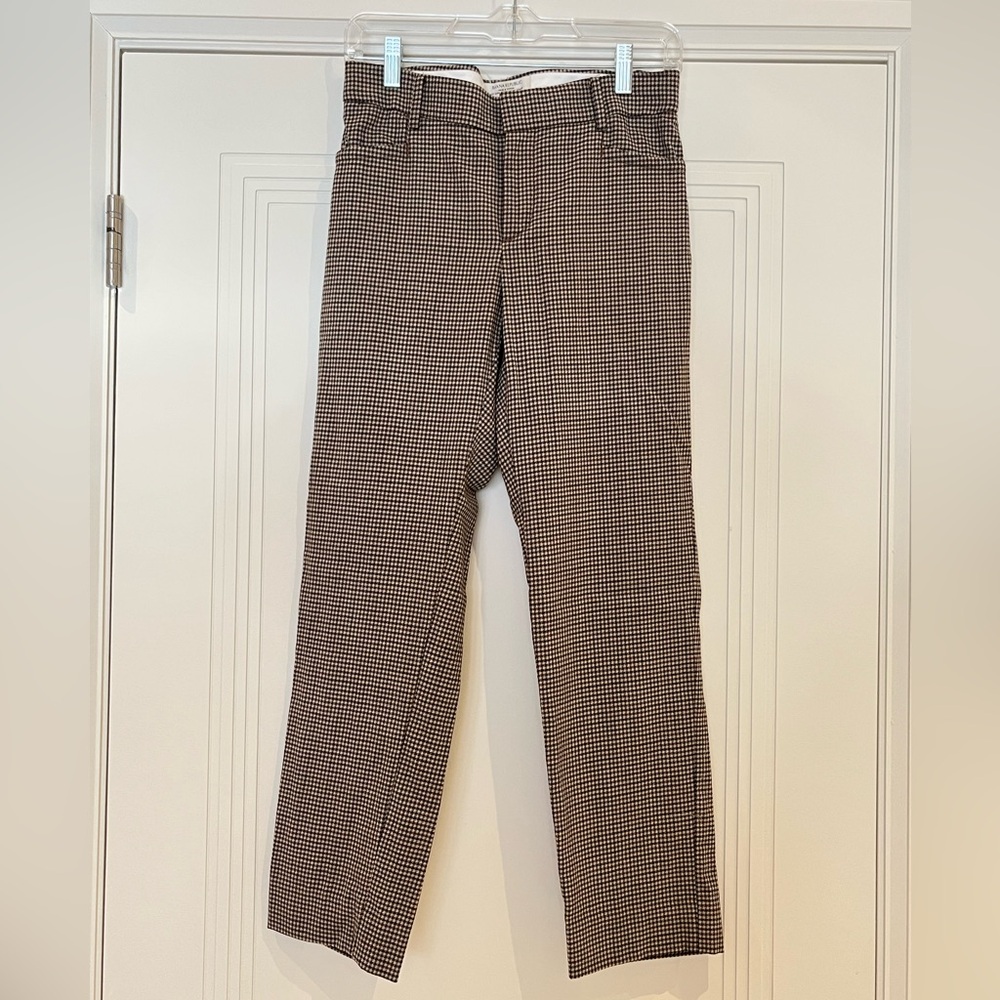Banana Republic Brown Houndstooth Trousers